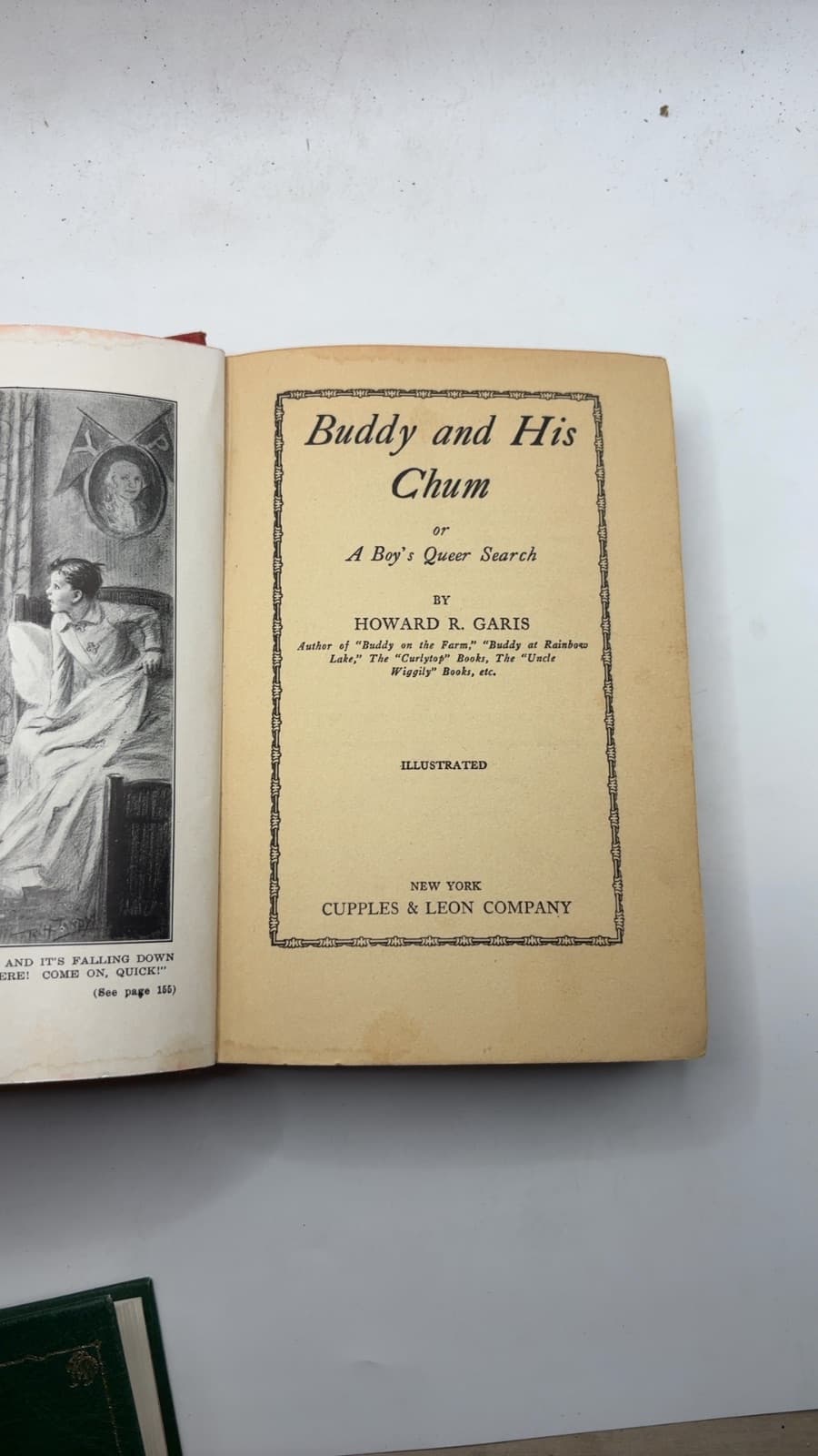 Buddy and His Chum or A Boy's Queer Search by Howard R. Garis - title page