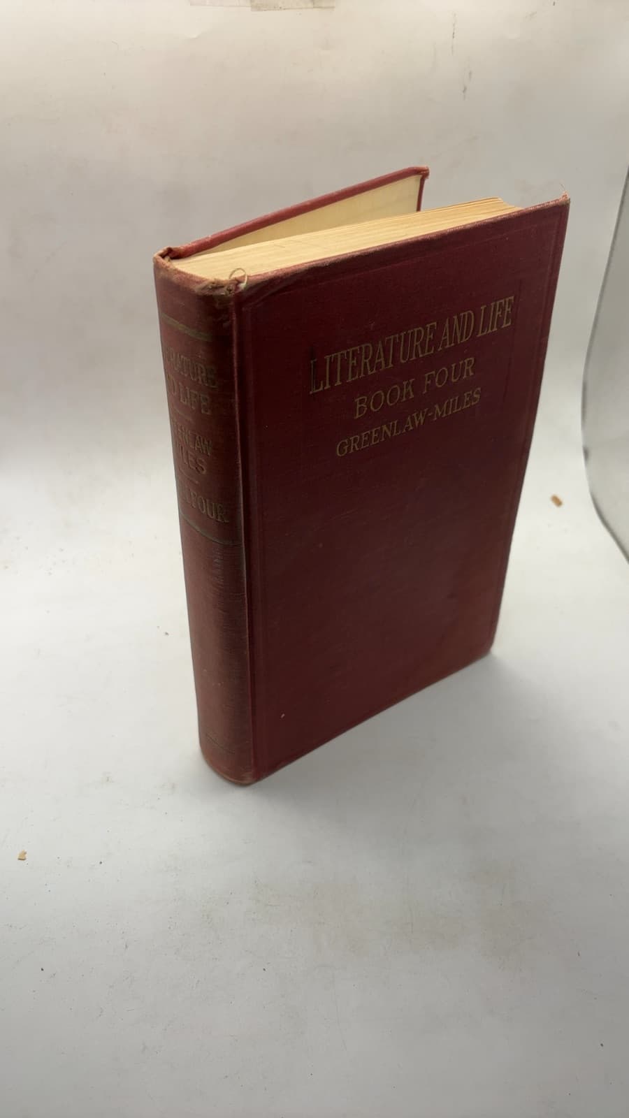 Literature AND Life Book Four by Edwin Greenlaw and Dudley Miles - front cover