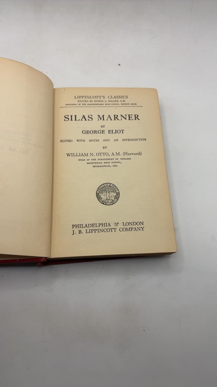 Silas Marner by George Eliot - title page