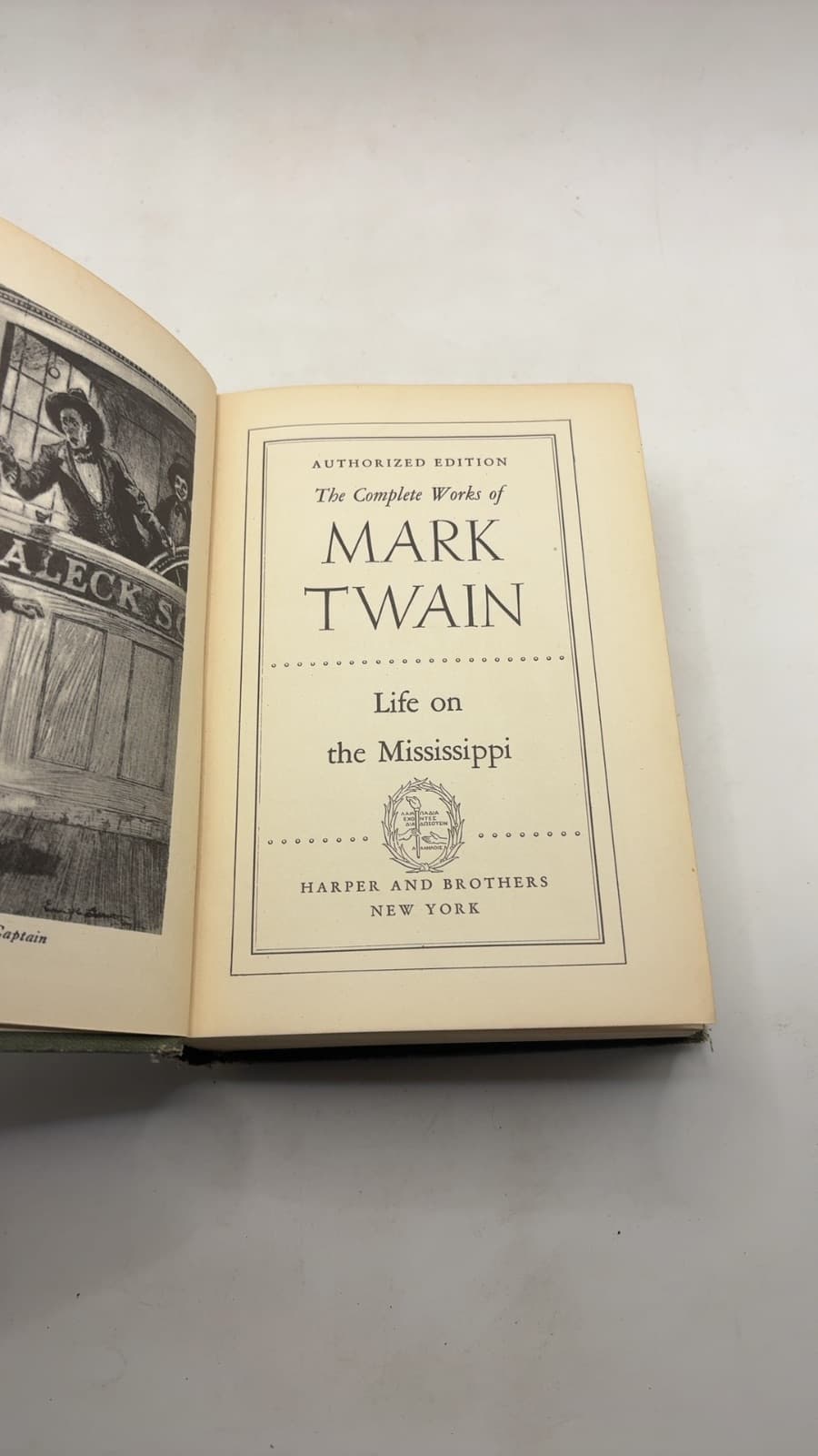 Life on the Mississippi by Mark Twain - title page