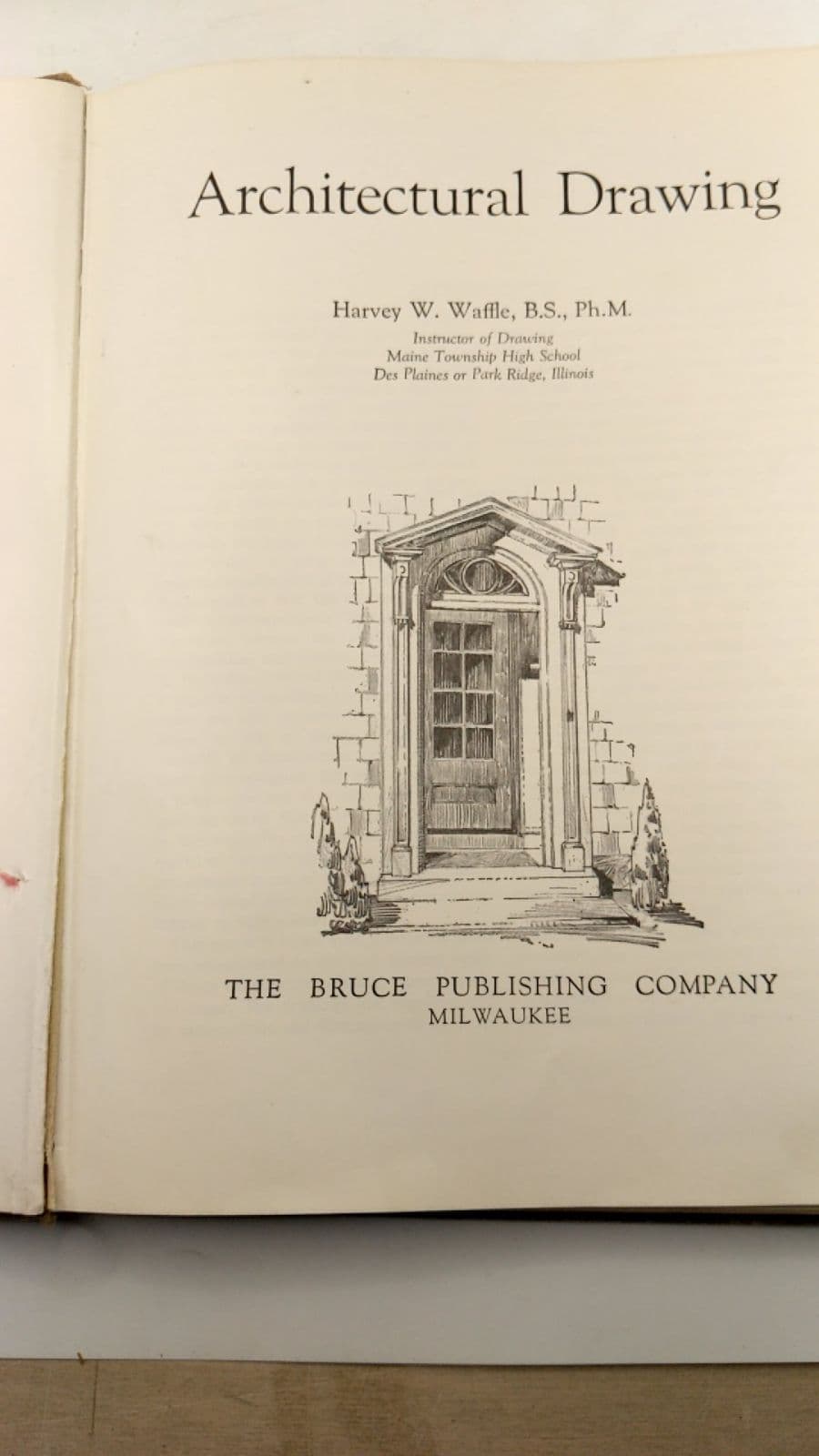 Architectural Drawing by Harvey W. Waffle - title page