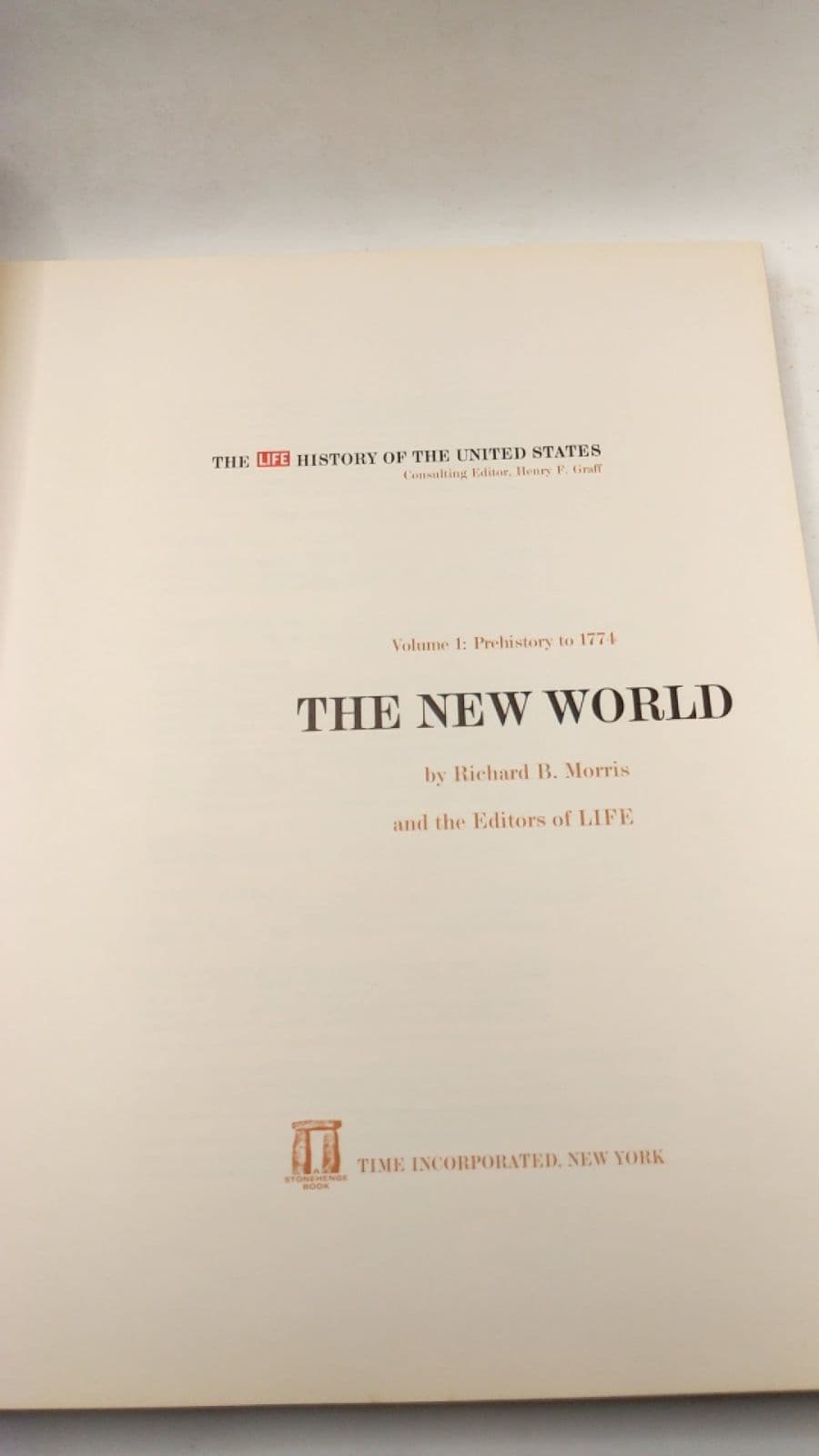 THE NEW World by Richard B. Morris and the Editors of LIFE - title page
