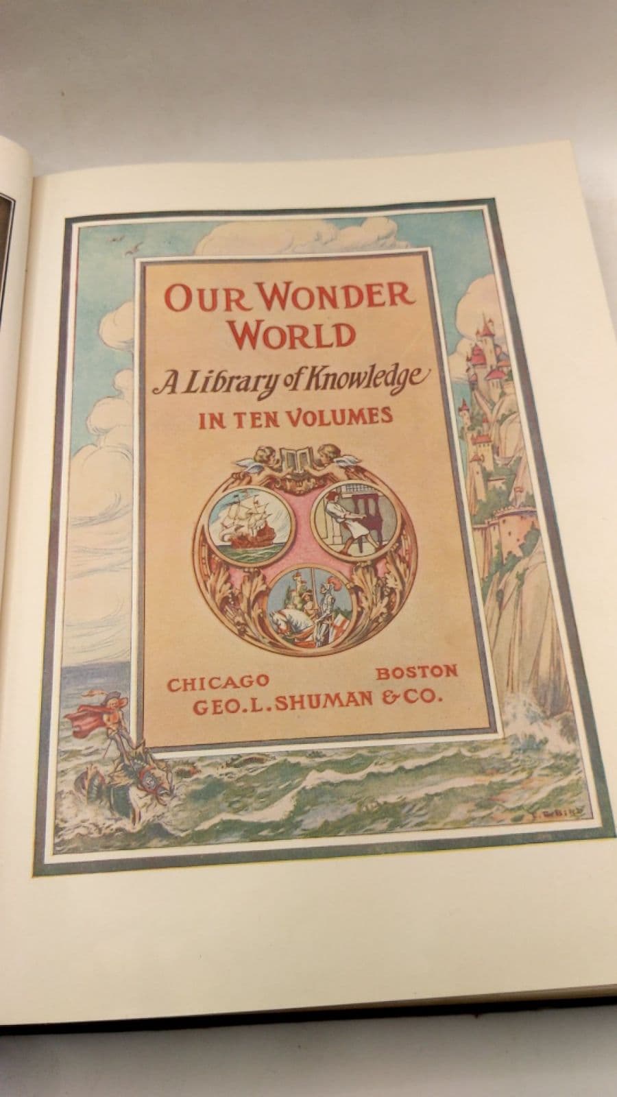 Our Wonder World: A Library of Knowledge in Ten Volumes - title page