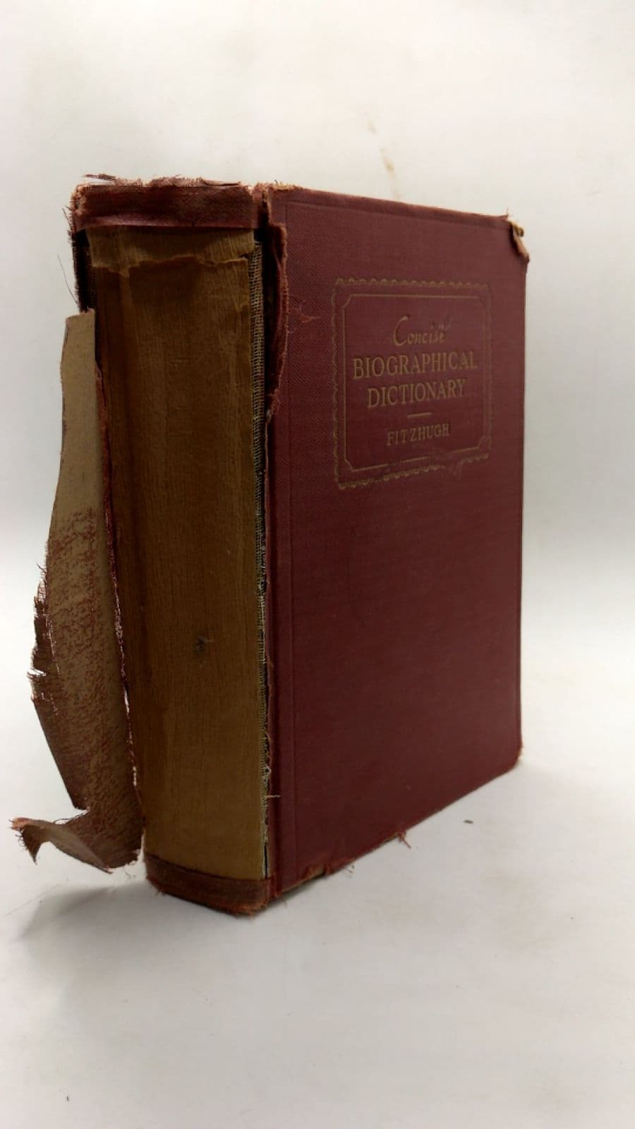 Concise Biographical Dictionary by Fitzhugh - front cover