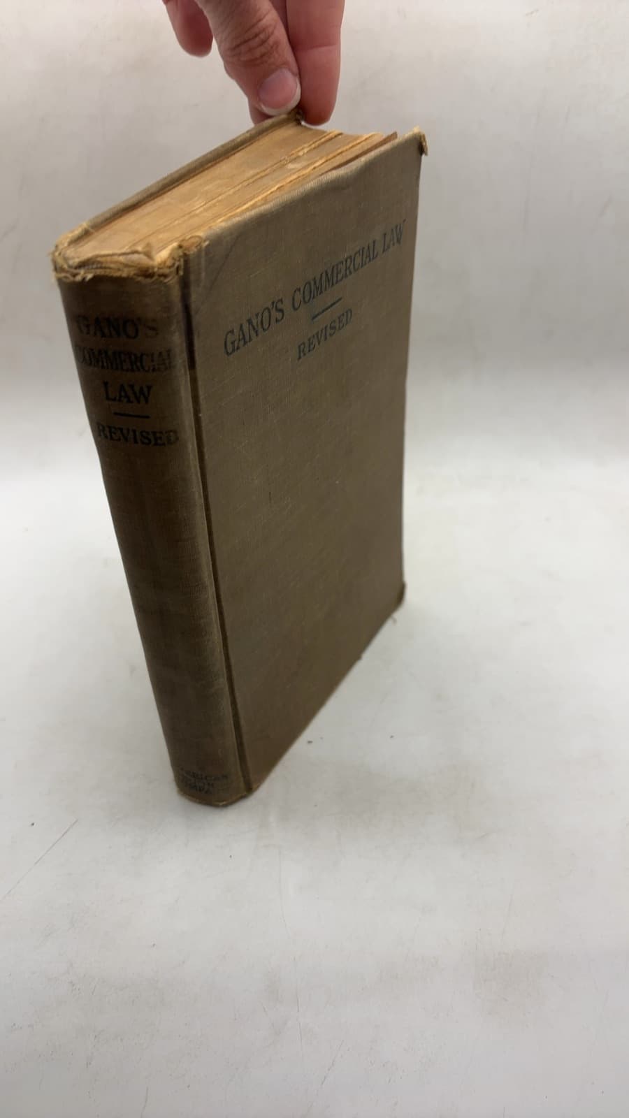 Gano's Commercial Law Revised by Ralph E. Rogers and Clyde O. Thompson - front cover
