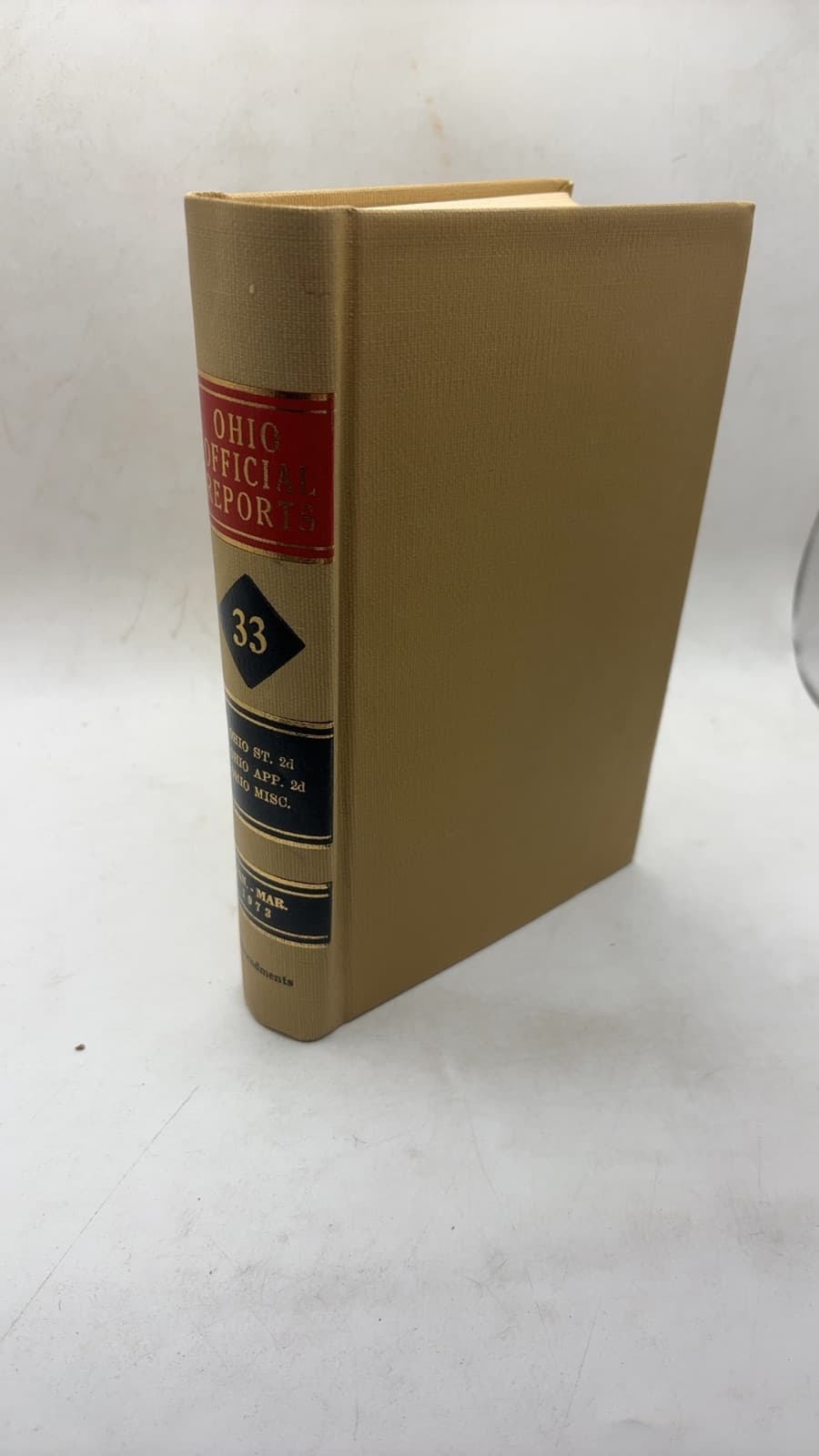 Ohio Official Reports by William W. Docter - front cover