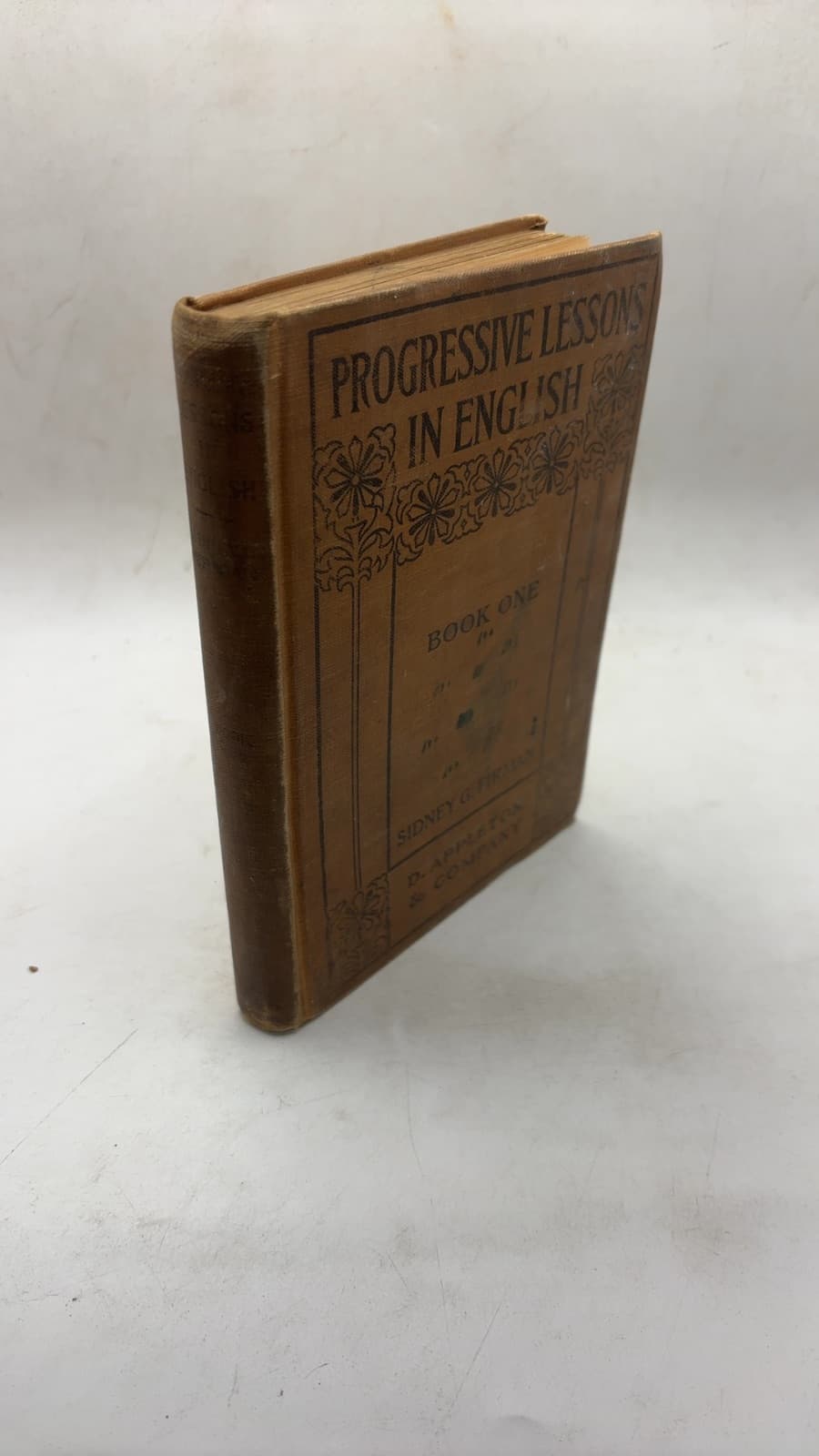 Progressive Lessons in English Book One by Sidney G. Firman - front cover