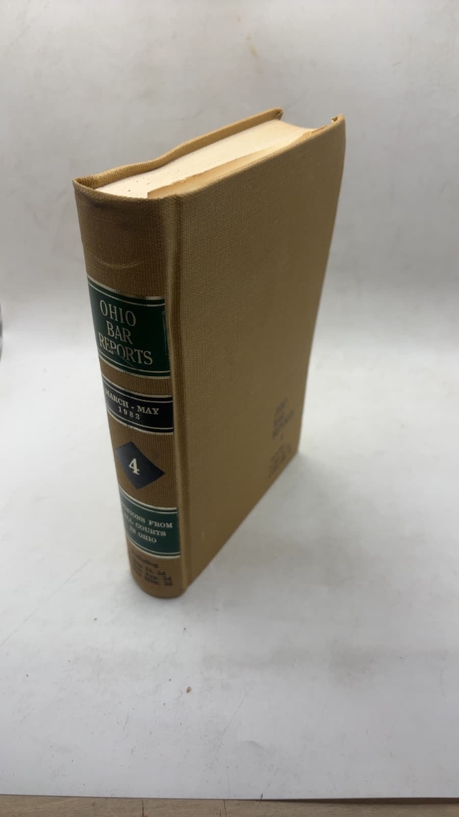 Ohio Bar Reports by William C. Moore (Editor) - front cover