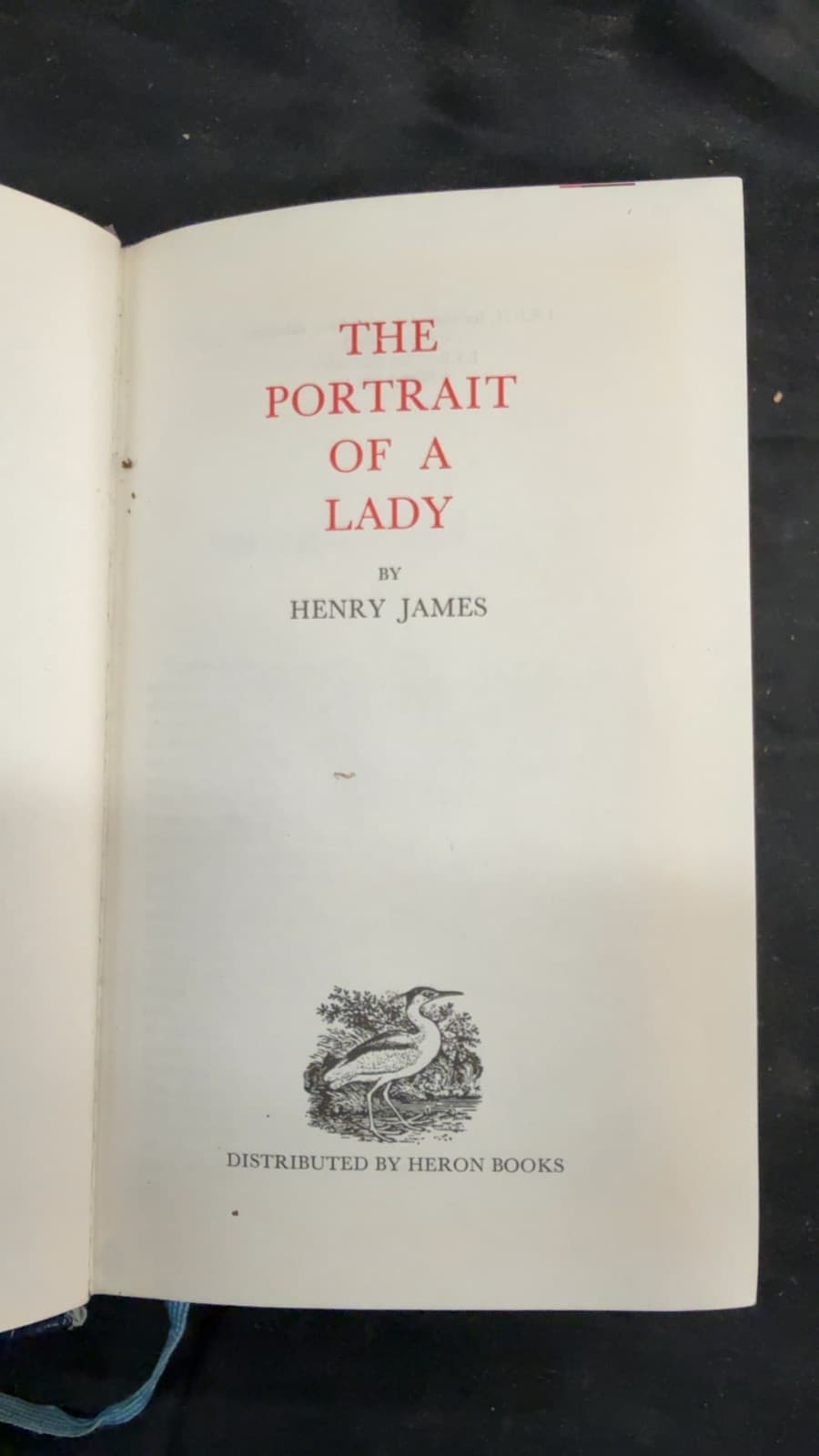 The Portrait of a Lady by Henry James - title page