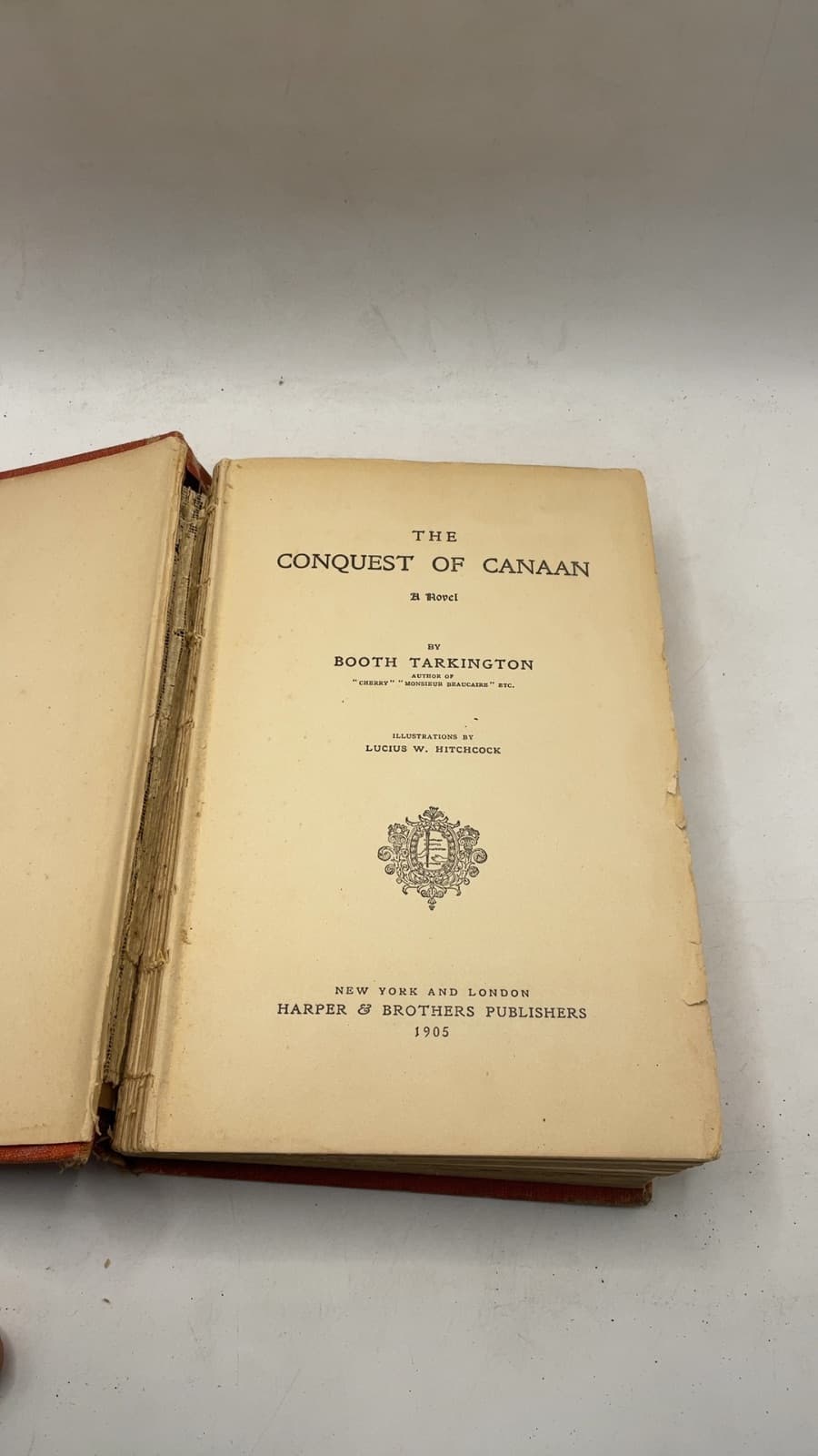 The Conquest of Canaan by Booth Tarkington - title page