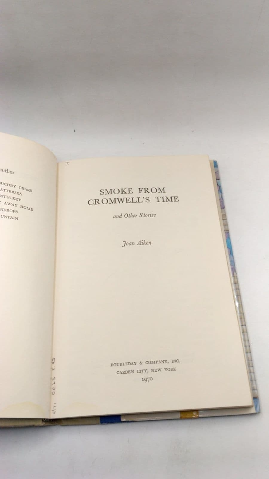 Smoke from Cromwell's Time and Other Stories by Joan Aiken - title page