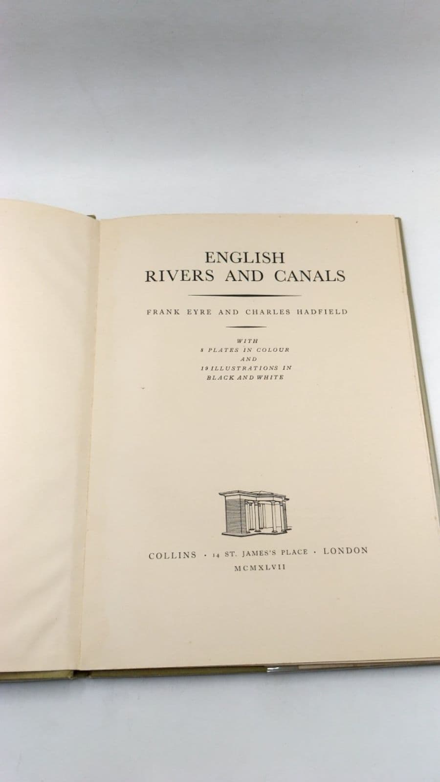 English Rivers and Canals by Frank Eyre and Charles Hadfield - title page