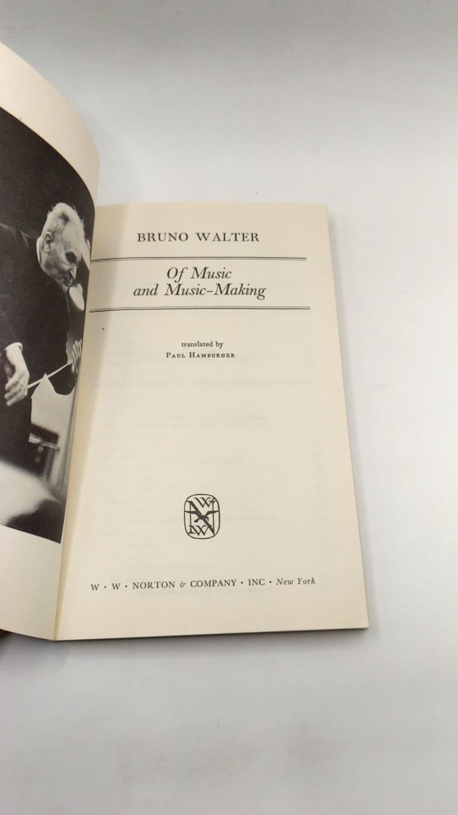 Of Music and Music-Making by Bruno Walter - title page