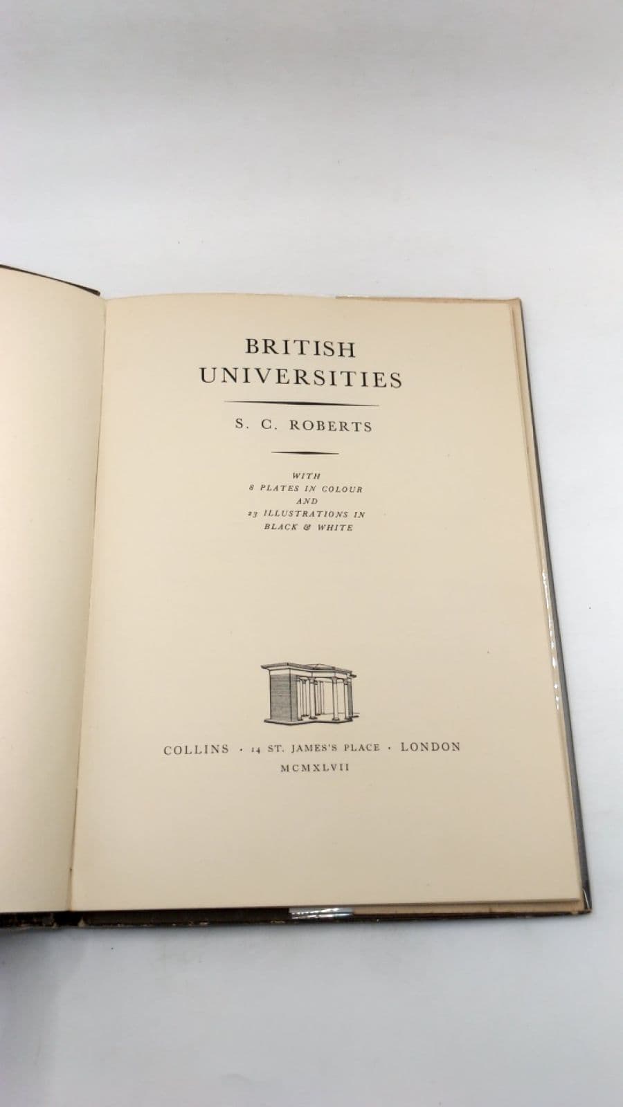 British Universities by S. C. Roberts - title page