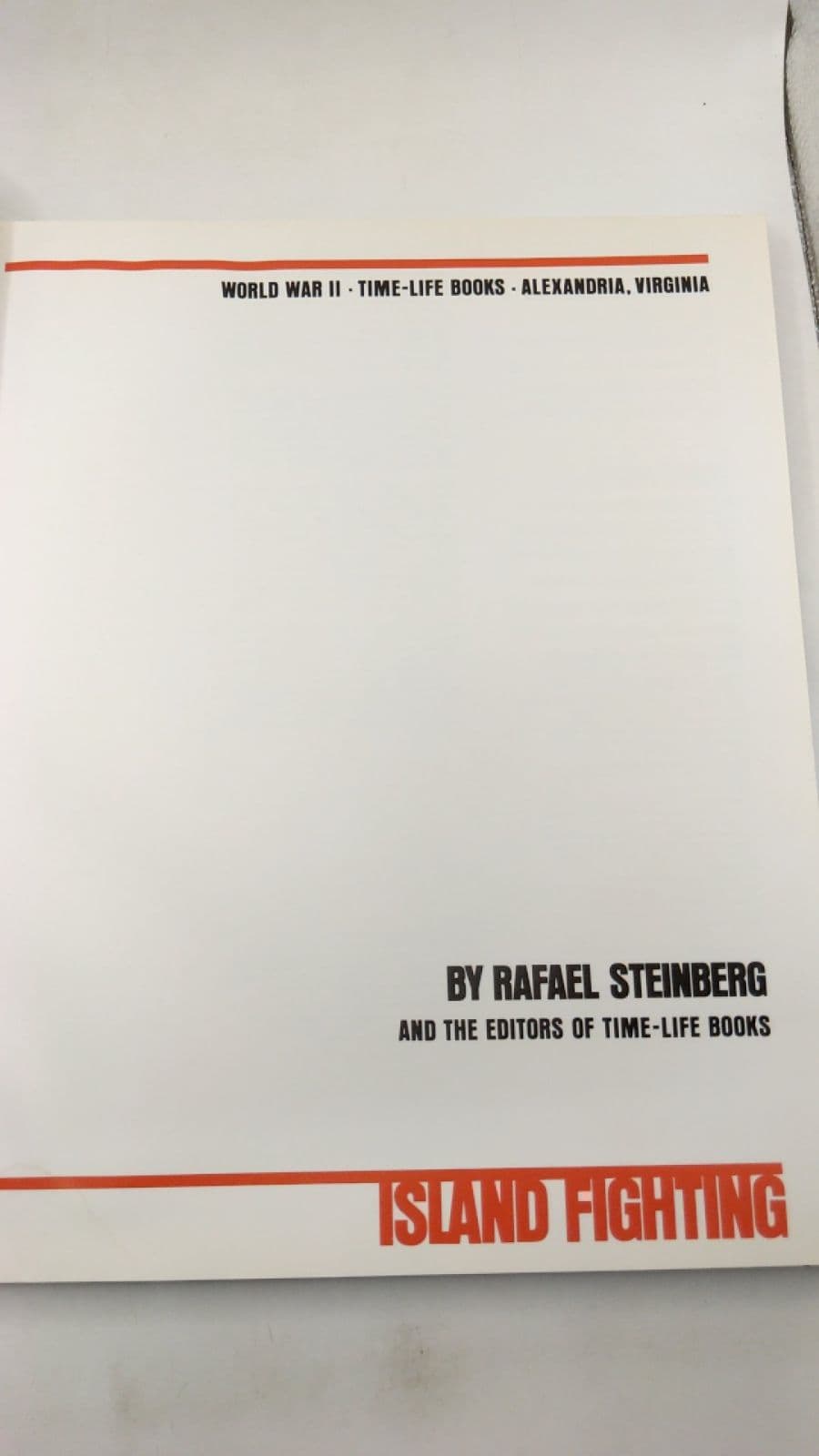 Island Fighting by Rafael Steinberg and the Editors of Time-Life Books - title page