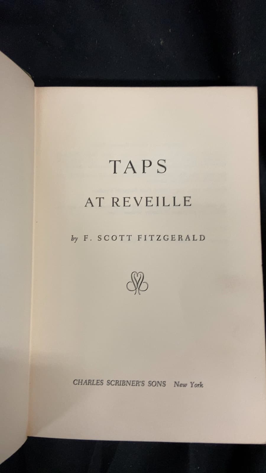 Taps AT Reveille by F. Scott Fitzgerald - title page