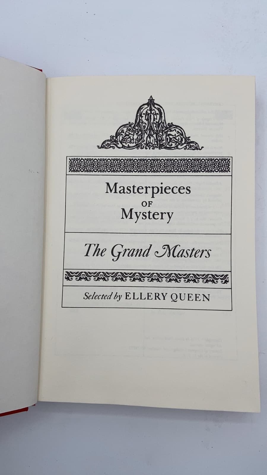 Masterpieces of Mystery: The Grand Masters by Ellery Queen - title page
