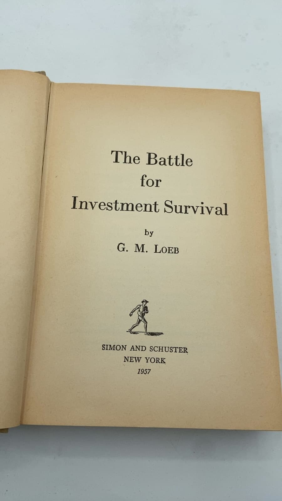 The Battle for Investment Survival by G. M. Loeb - title page
