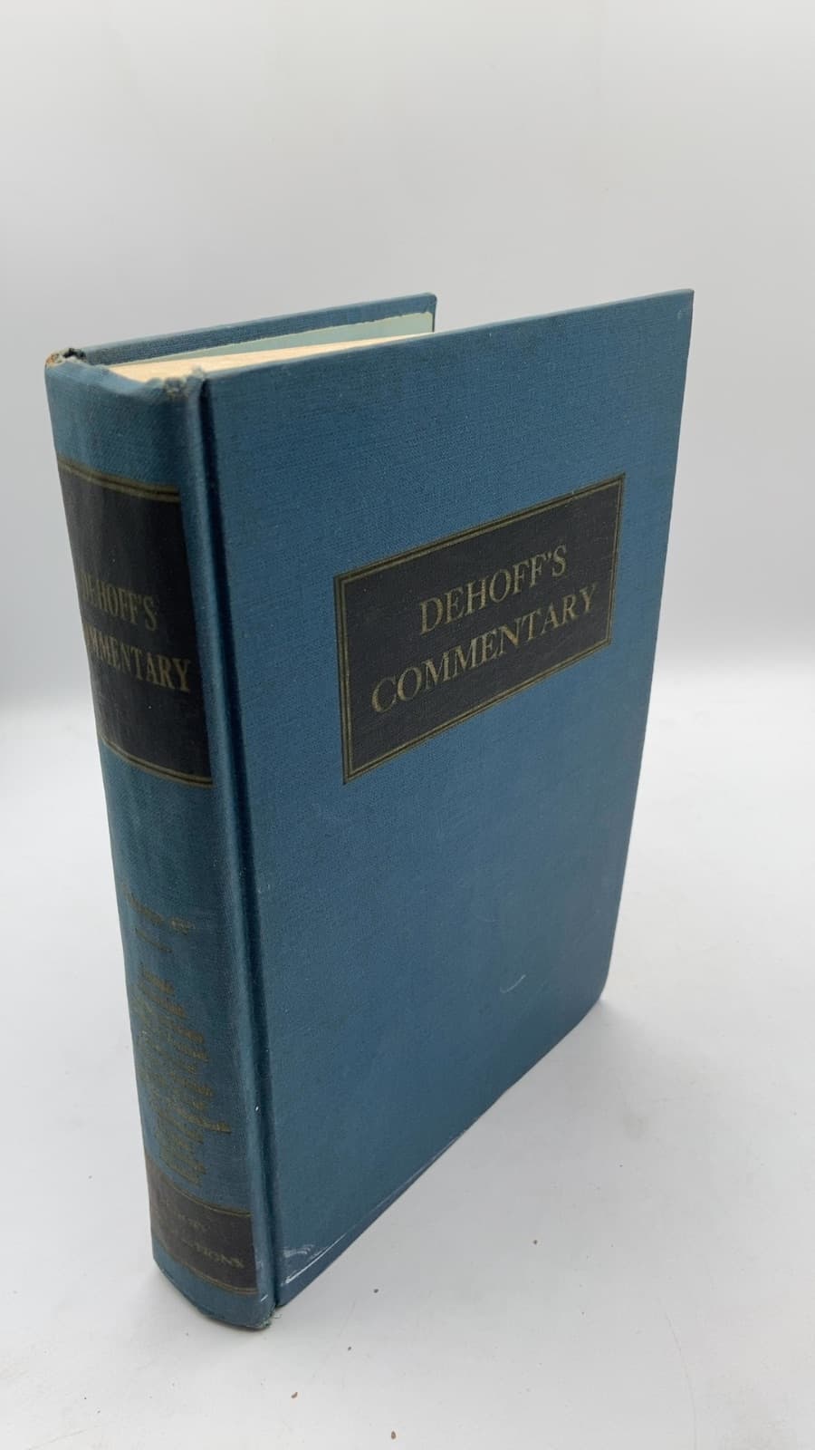 Dehoff's Commentary VOL 4 by George W. DeHoff - front cover
