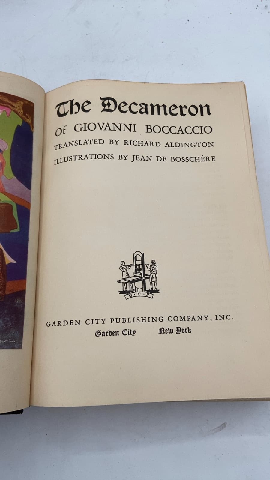 The Decameron by Giovanni Boccaccio - title page