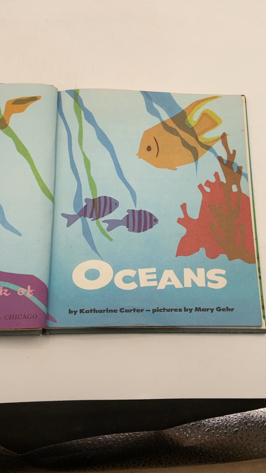 the true book of OCEANS by Katharine Carter - title page