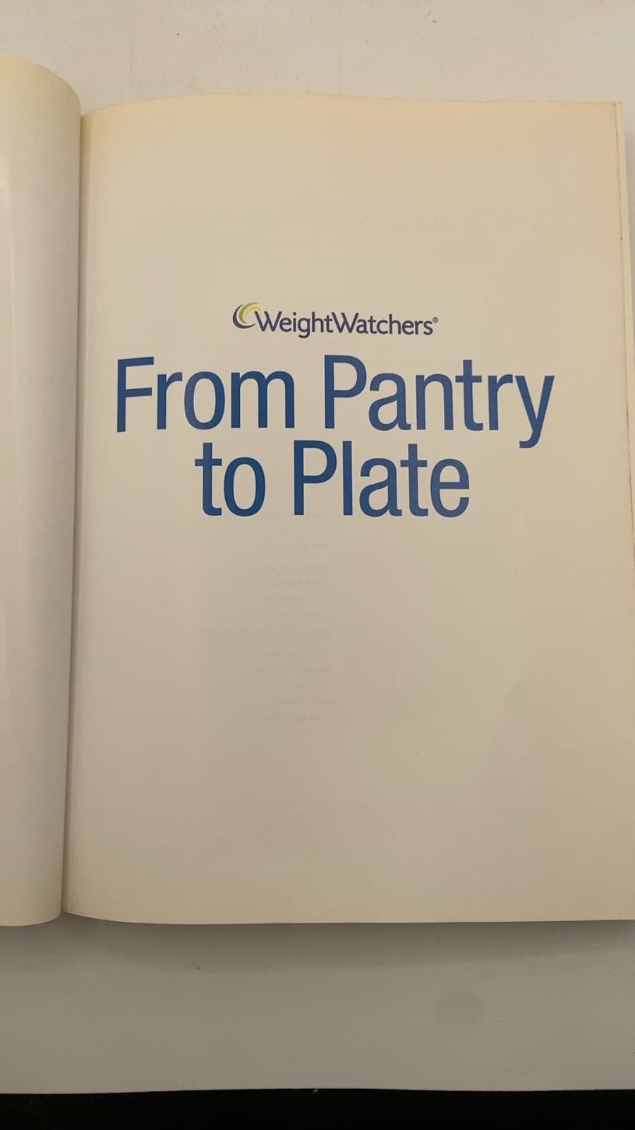 From Pantry to Plate - title page