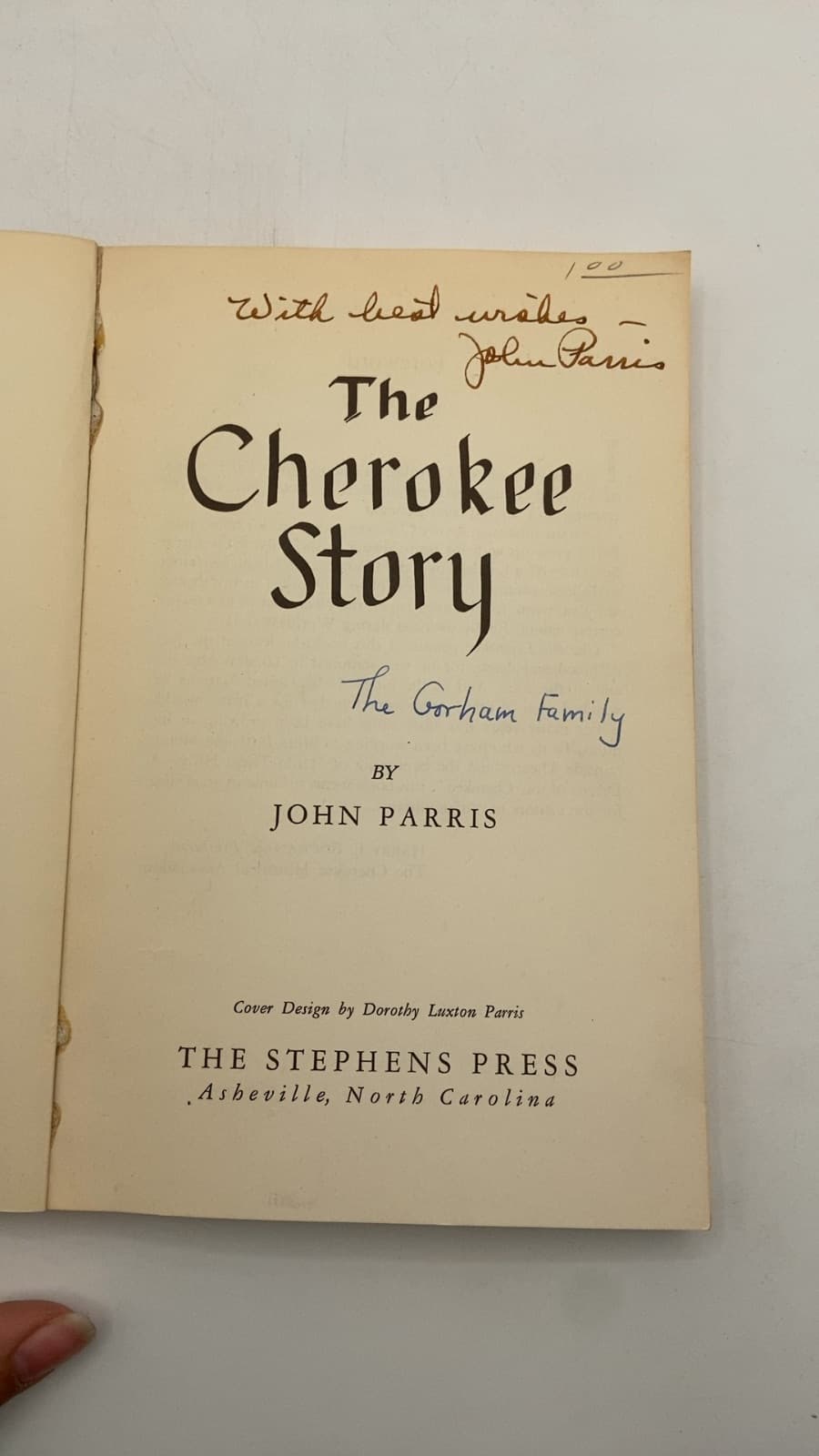 The Cherokee Story by John Parris - title page