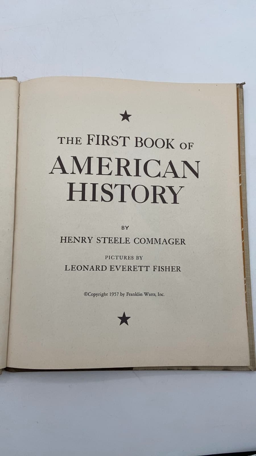 The First Book of American History by Henry Steele Commager - title page