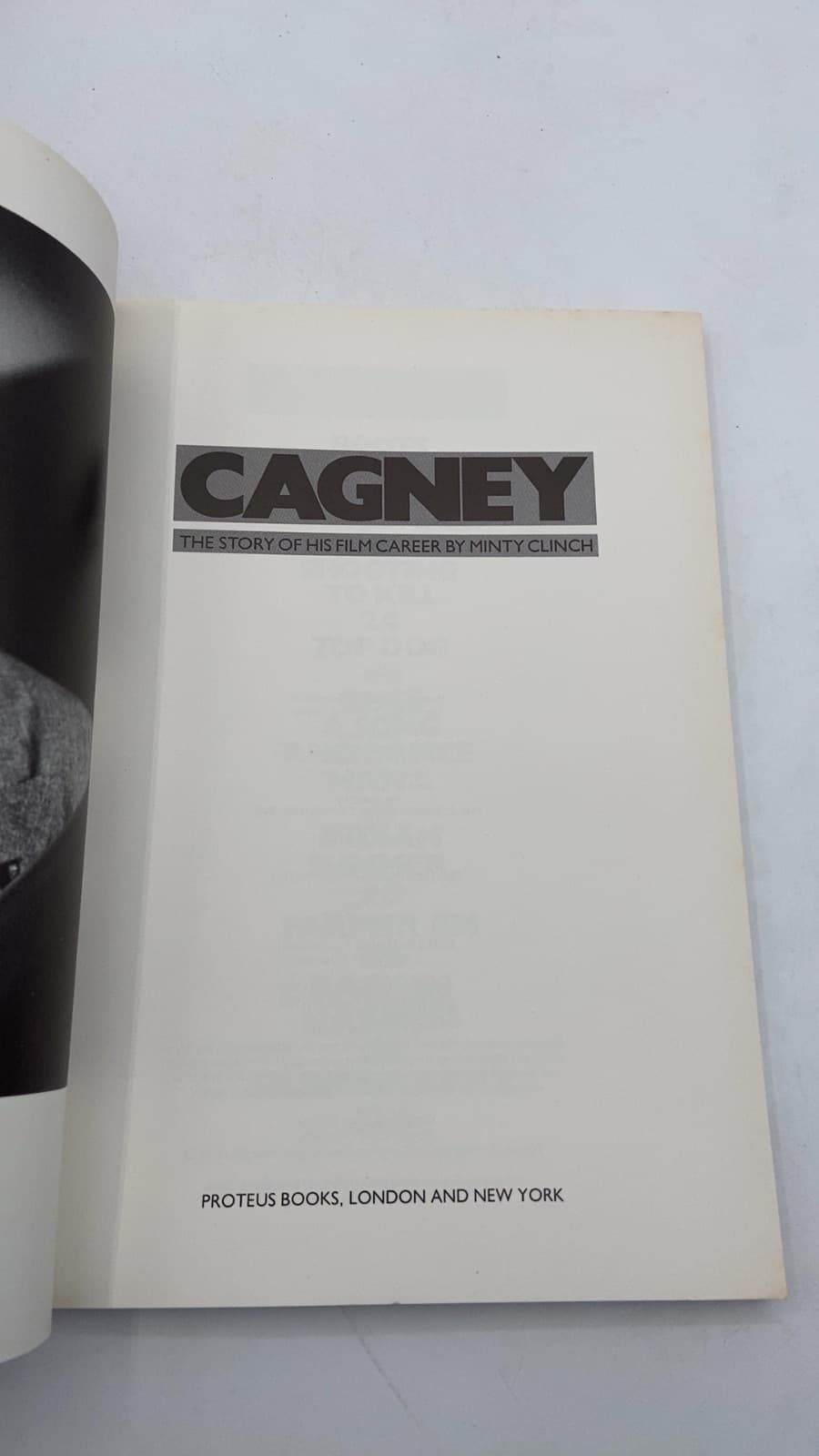 CAGNEY: The Story of His Film Career by Minty Clinch - title page