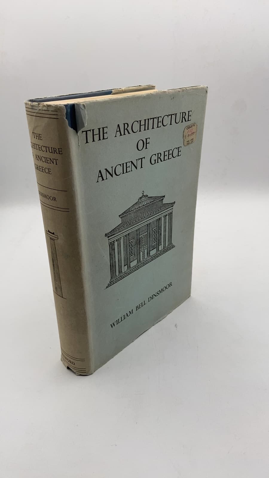 The Architecture of Ancient Greece by William Bell Dinsmoor - front cover