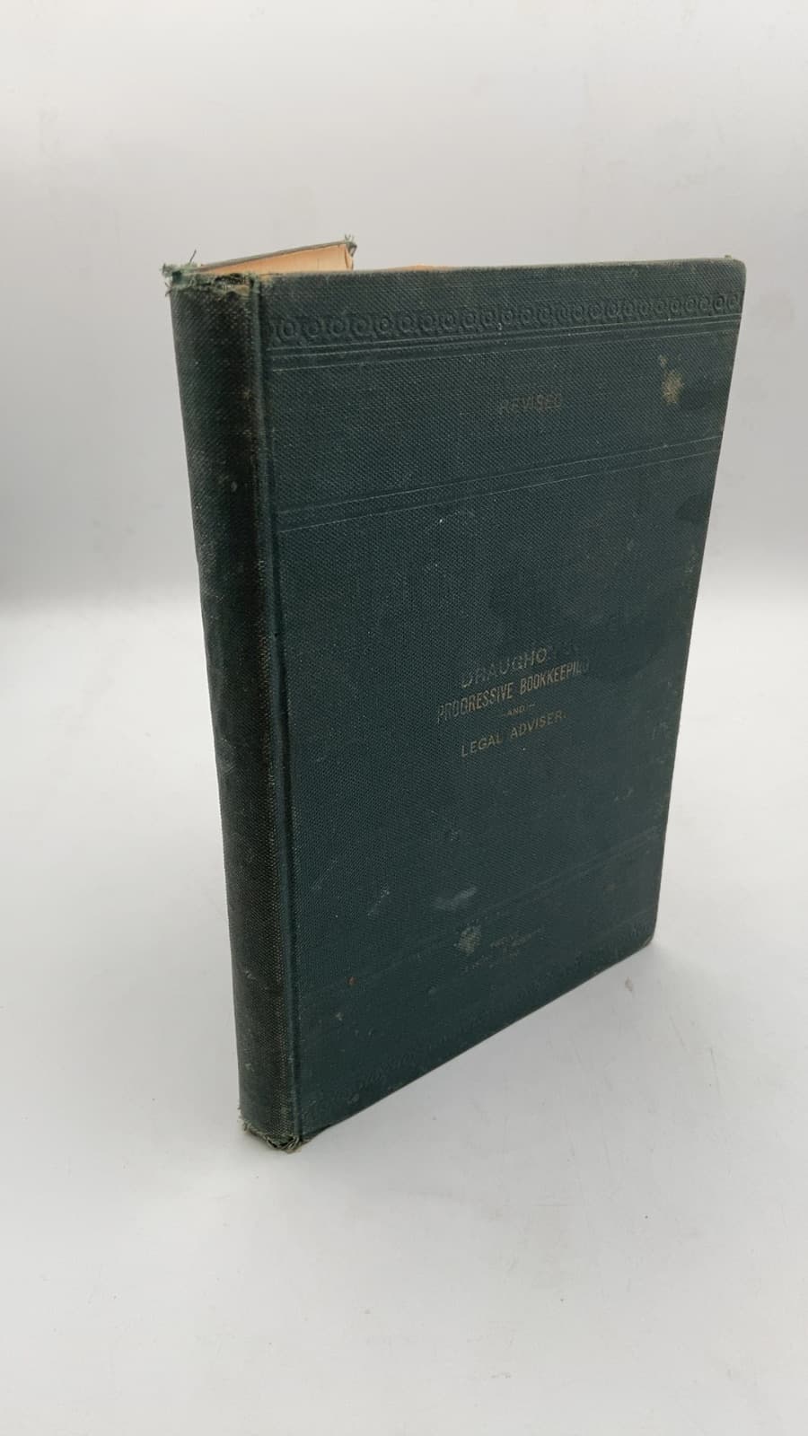 Draughon's Progressive Bookkeeping and Legal Adviser by Jno. F. Draughon - front cover