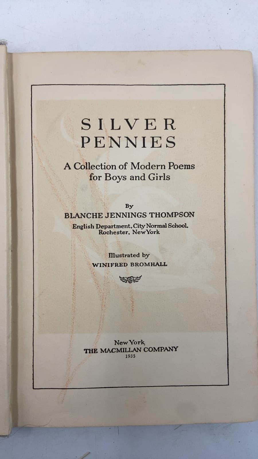 Silver Pennies by Blanche Jennings Thompson - title page