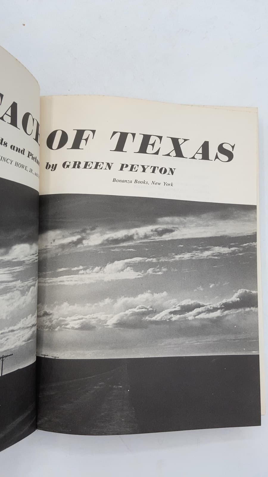 THE Face OF Texas by Green Peyton - title page