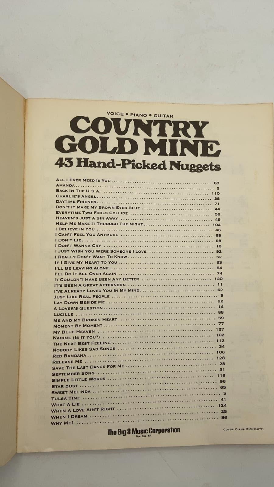 Country Gold Mine: 43 Hand-Picked Nuggets - title page