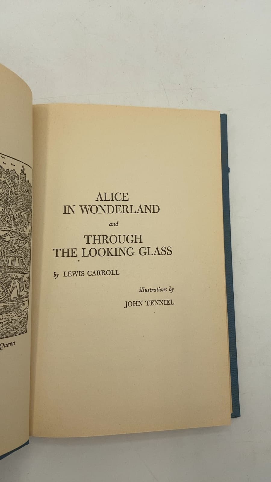 Alice in Wonderland and Through the Looking Glass by Lewis Carroll - title page