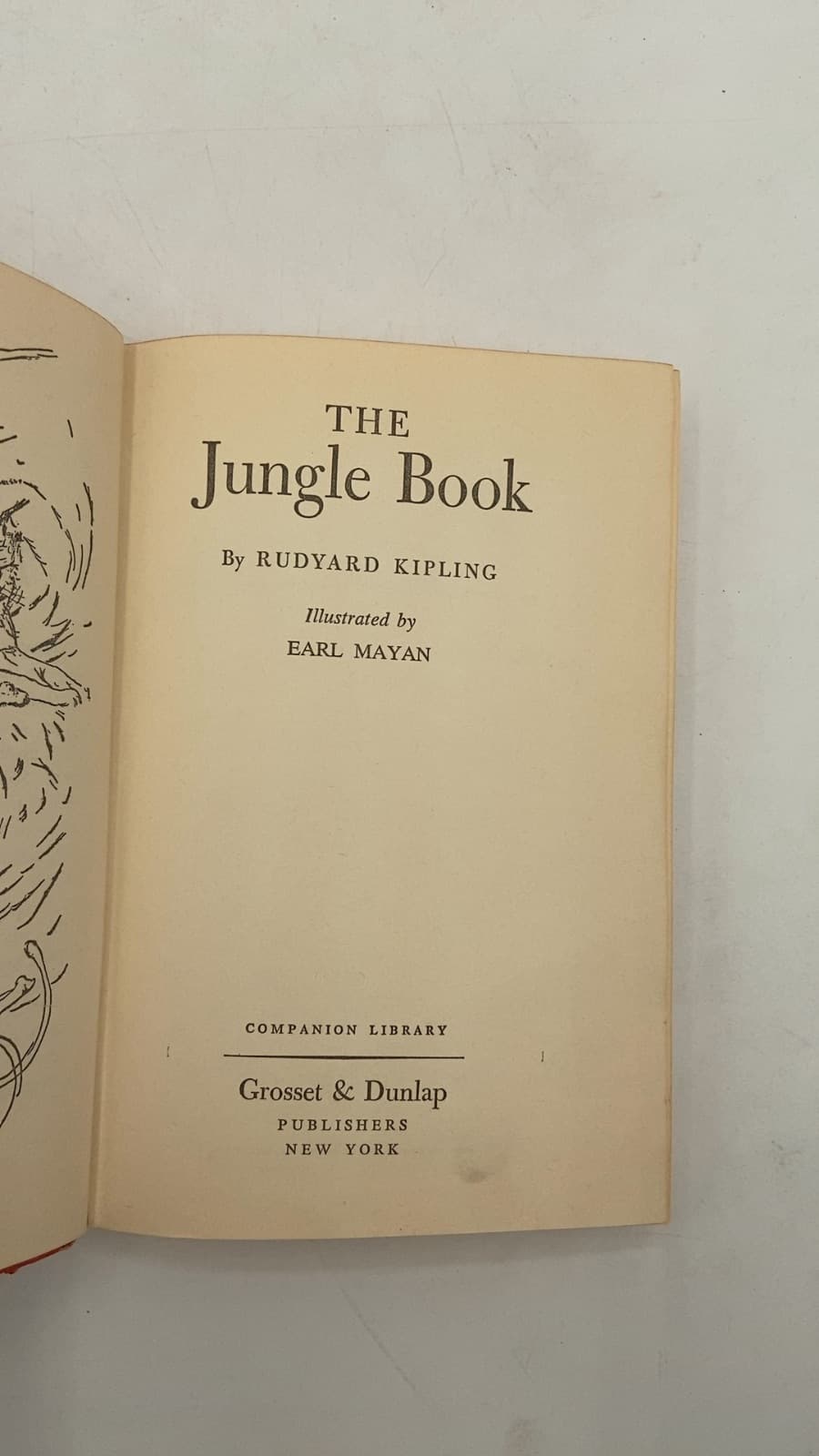 The Jungle Book by Rudyard Kipling - title page