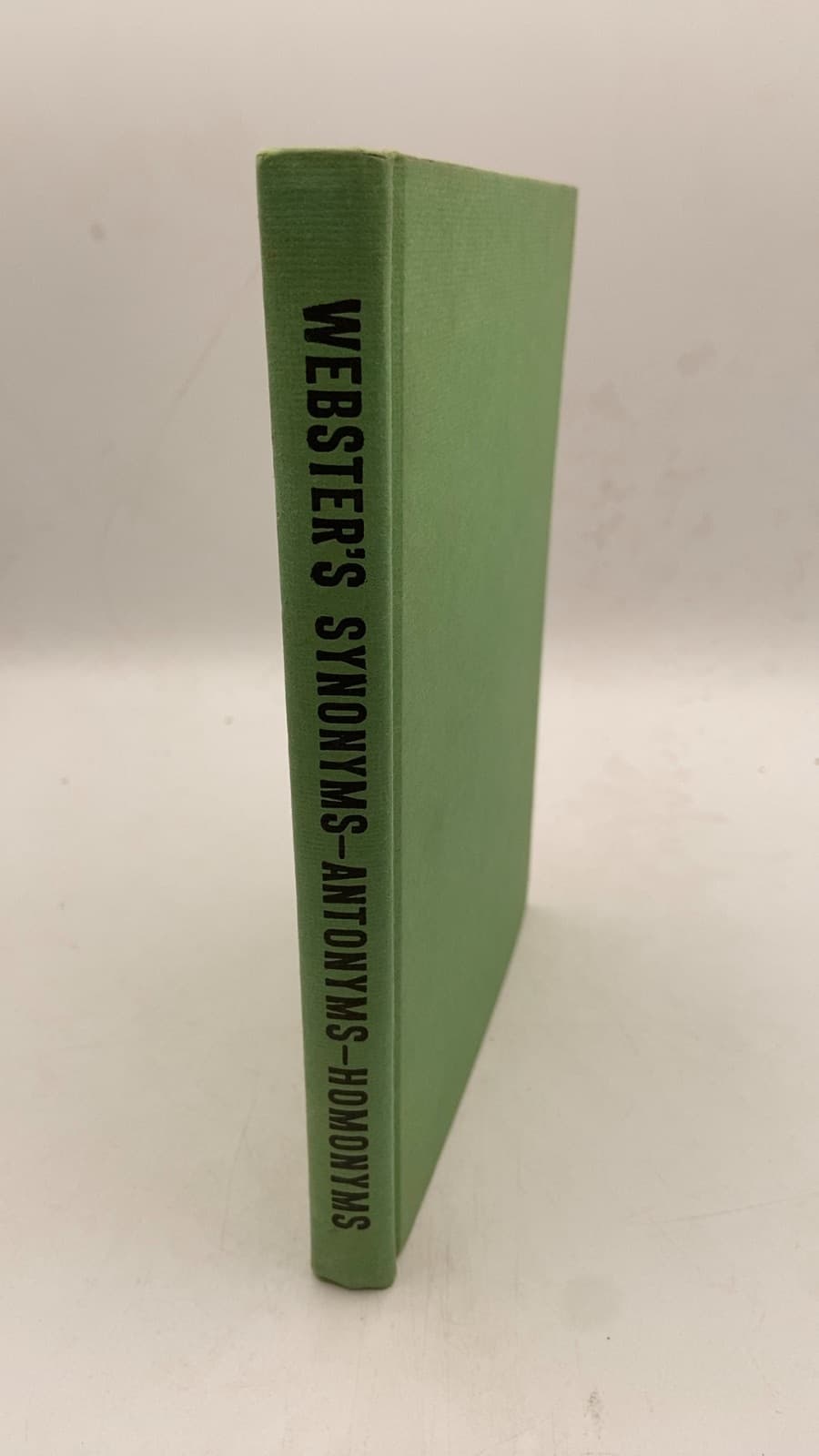 Webster's Synonyms, Antonyms AND Homonyms - front cover
