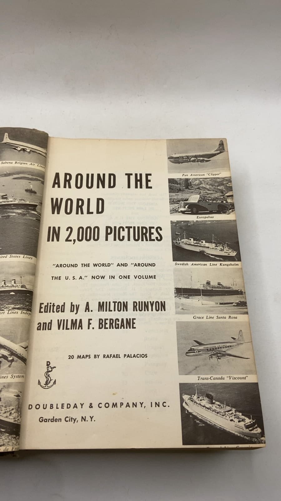 Around THE World IN 2,000 Pictures by A. Milton Runyon and Vilma F. Bergane - title page