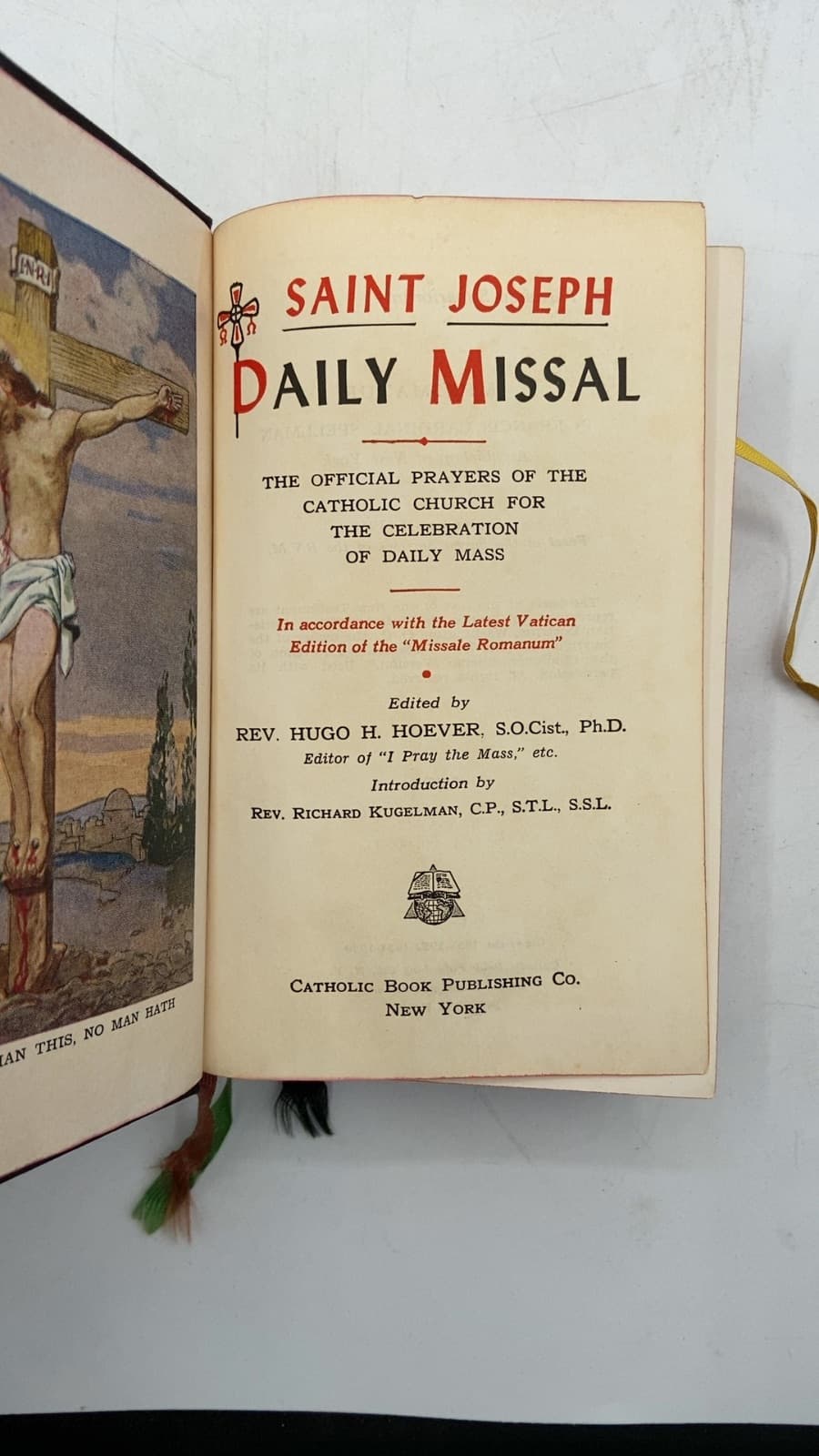 Saint Joseph Daily Missal by Rev. Hugo H. Hoever, S.O.Cist., Ph.D. - title page