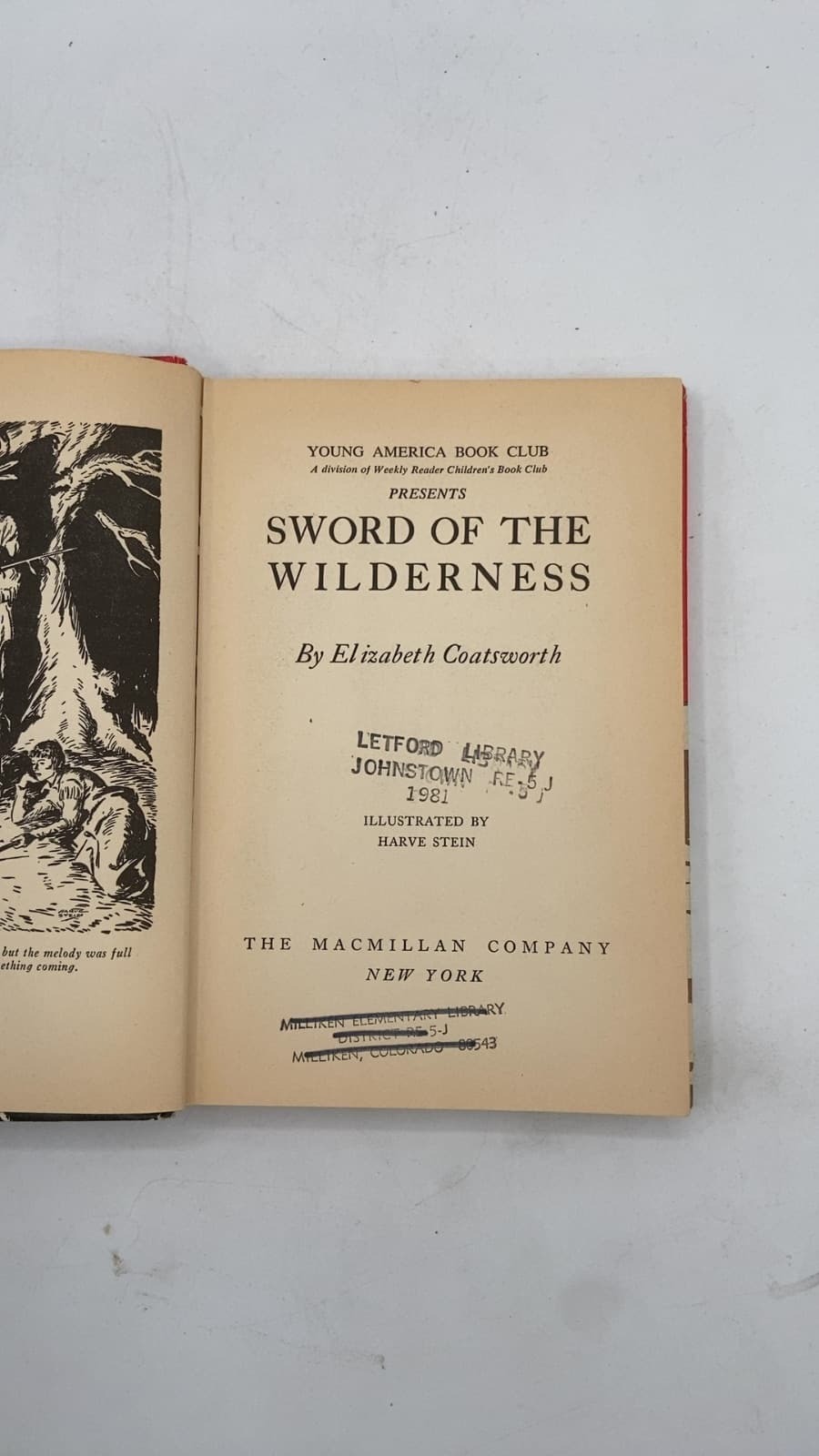 Sword OF THE Wilderness by Elizabeth Coatsworth - title page