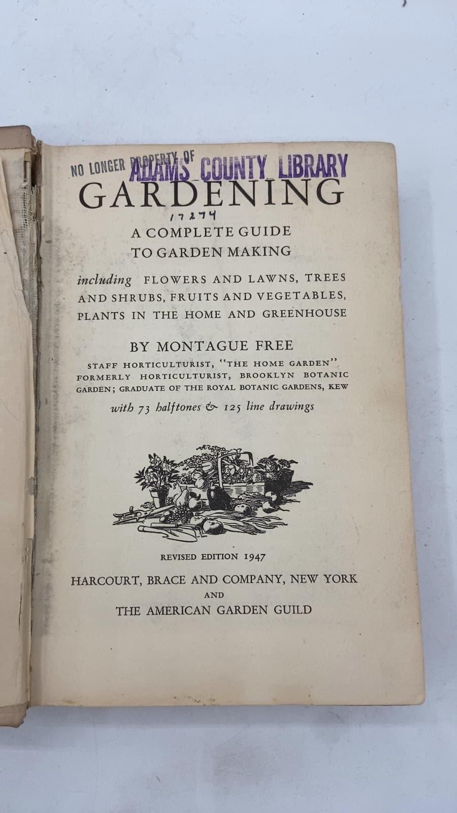 Gardening: A Complete Guide to Garden Making by Montague Free - title page
