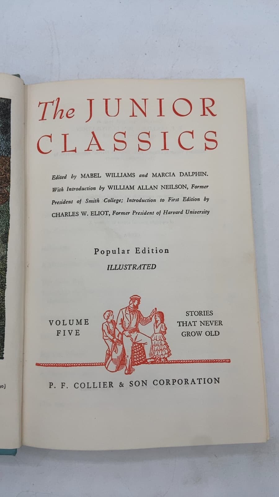 The Junior Classics by Edited by Mabel Williams and Marcia Dalphin - title page