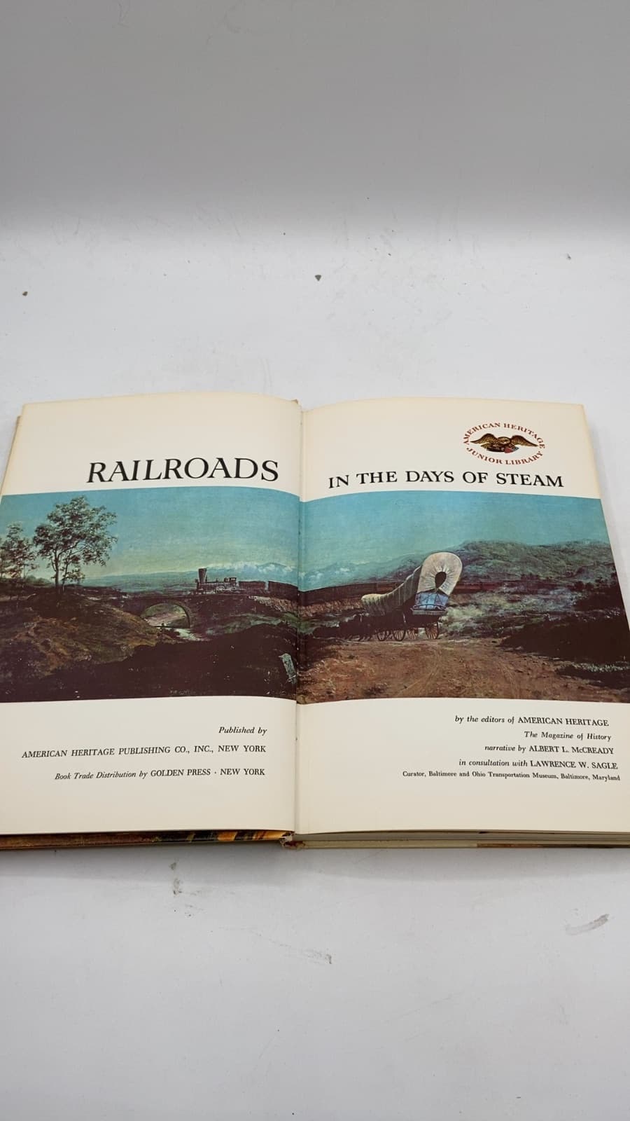 Railroads in the Days of Steam by Albert L. McCready - title page