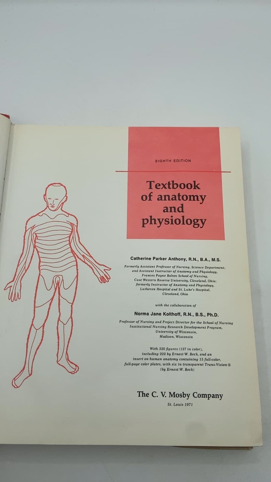Textbook of Anatomy and Physiology by Catherine Parker Anthony, Norma Jane Kolthoff - title page