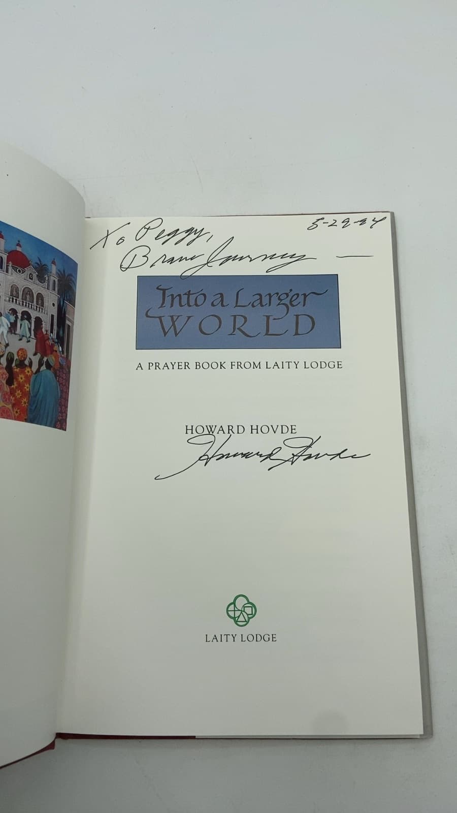 Into a Larger World by Howard Hovde - title page