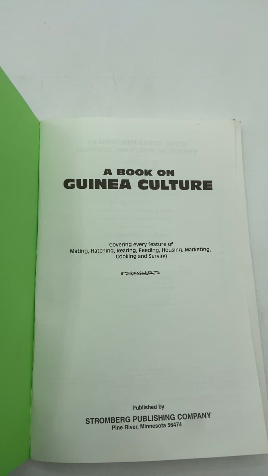Guinea Fowl by Van Hoesen-Stromberg - title page