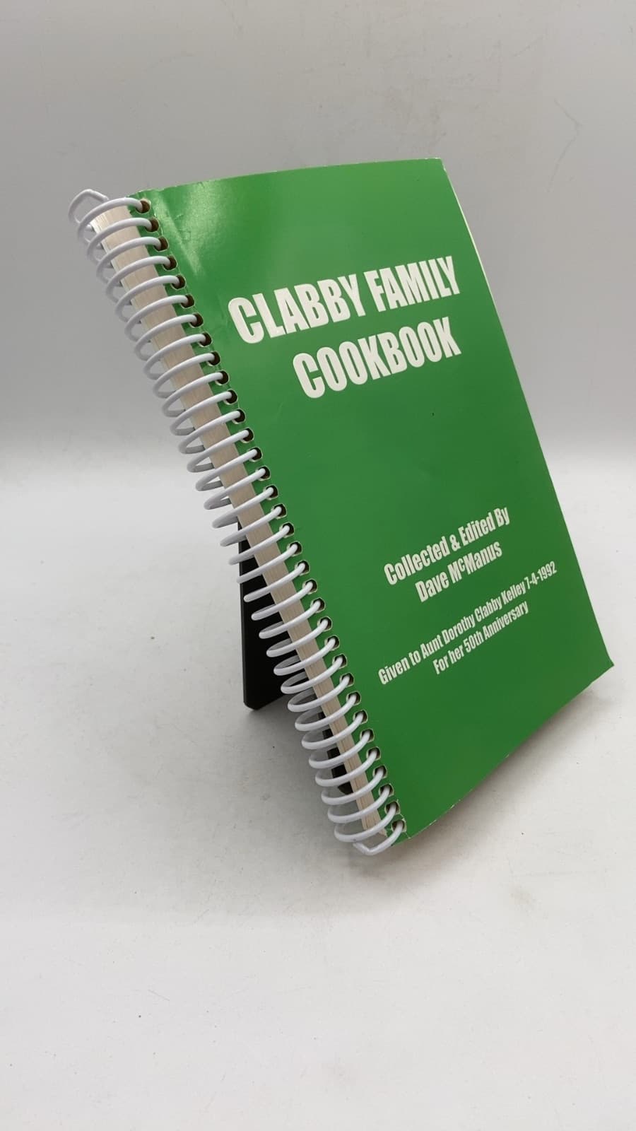 Clabby Family Cookbook by Collected & Edited By Dave McManus - front cover