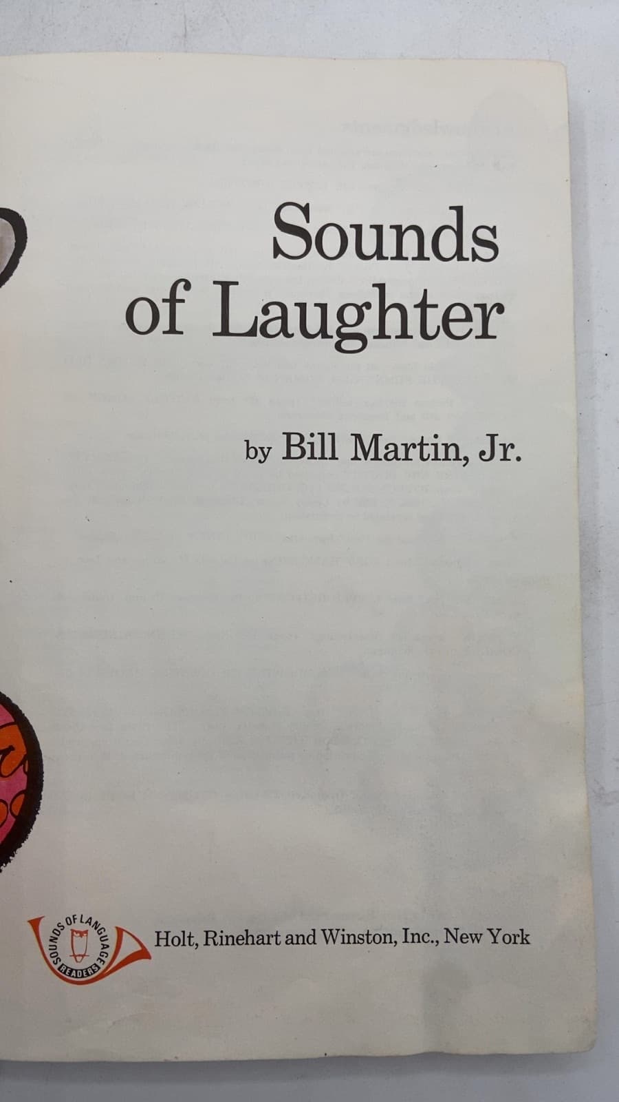 Sounds of Laughter by Bill Martin, Jr. - title page