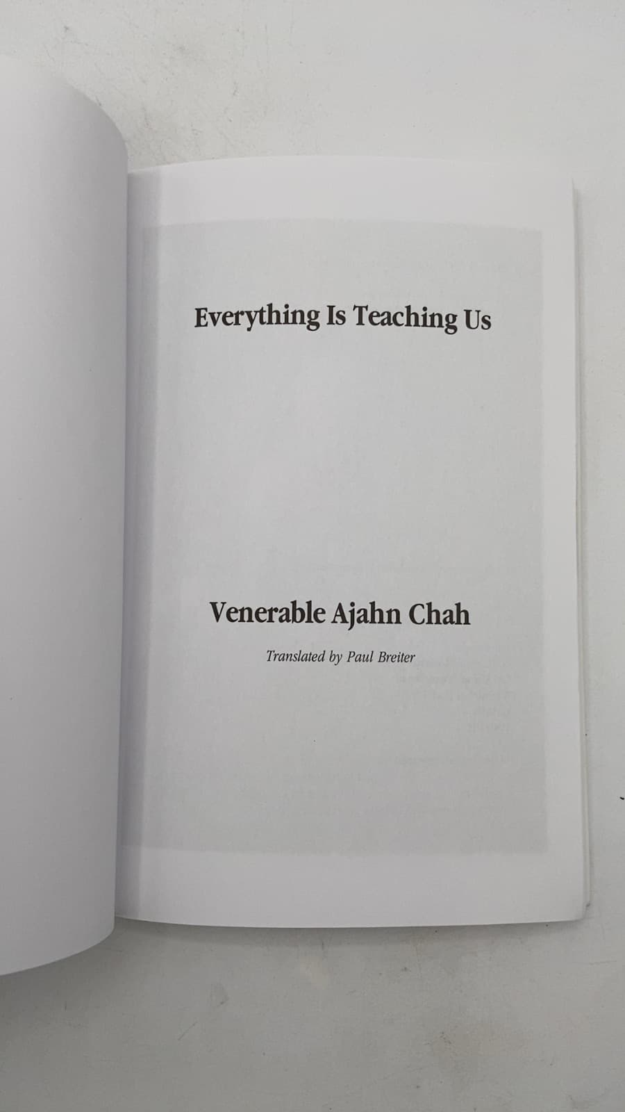 Everything Is Teaching Us by Venerable Ajahn Chah - title page