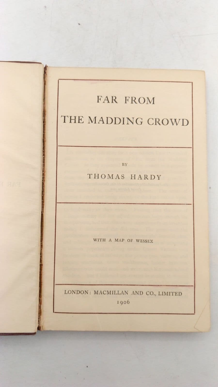 Far From the Madding Crowd by Thomas Hardy - title page